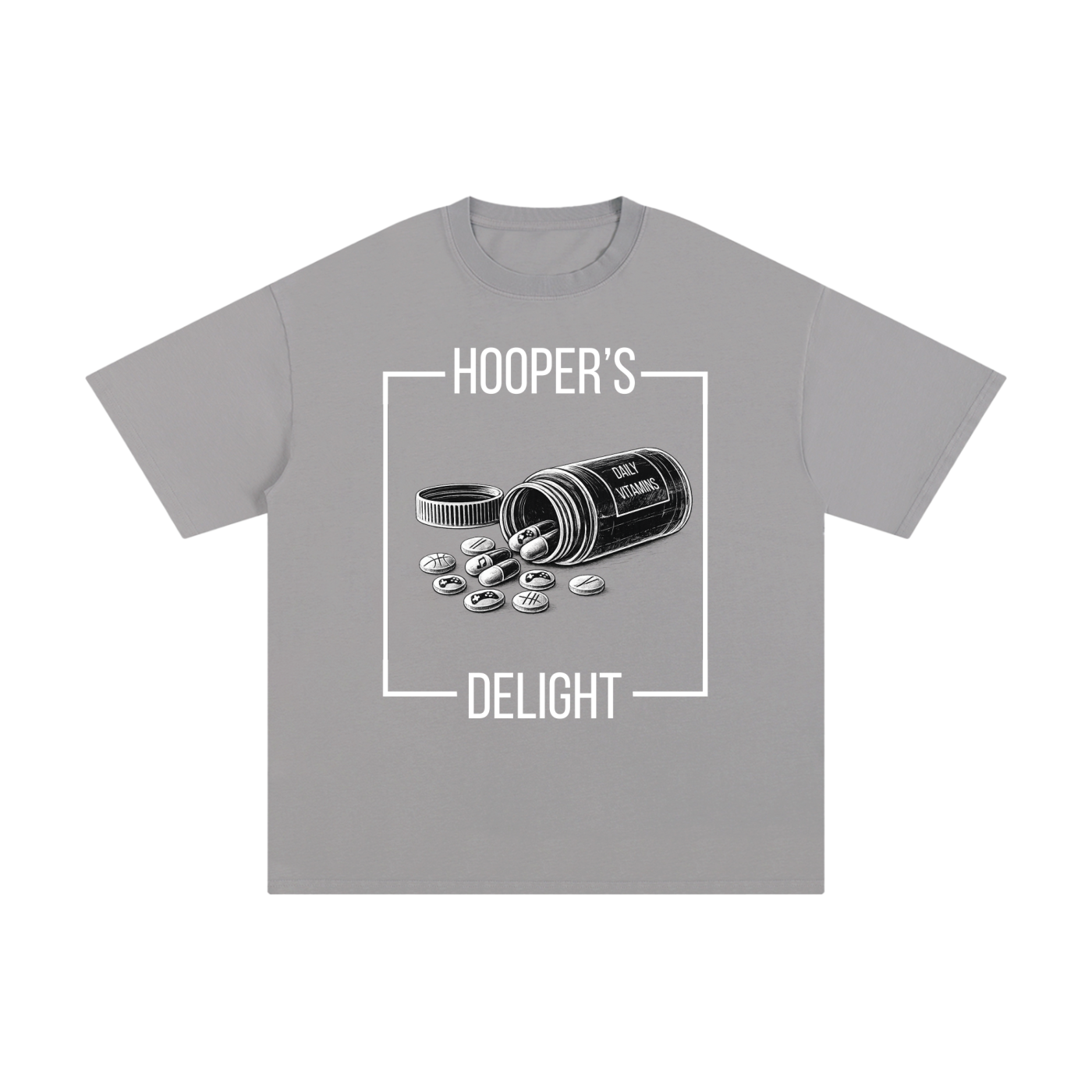 daily vitamins shirt,hooper shirt,basketball t shirt,streetwear graphic tee,minimalist graphic tee,cotton t shirt,hooper’s delight,lifestyle graphic tee,casual streetwear shirt