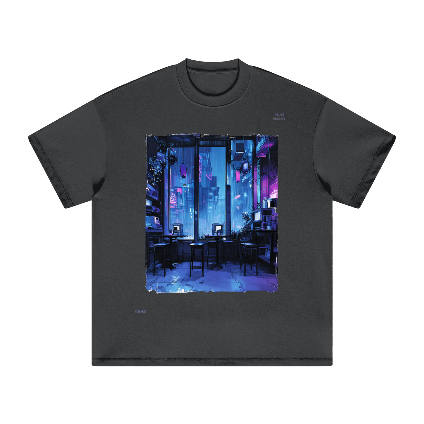 vaporwave tee,streetwear graphic tee,soft static collection,neon night shirt,lofi shirt,cyberpunk aesthetic,cozy aesthetic clothing,chill vibe outfit,anime style shirt,after hours tee