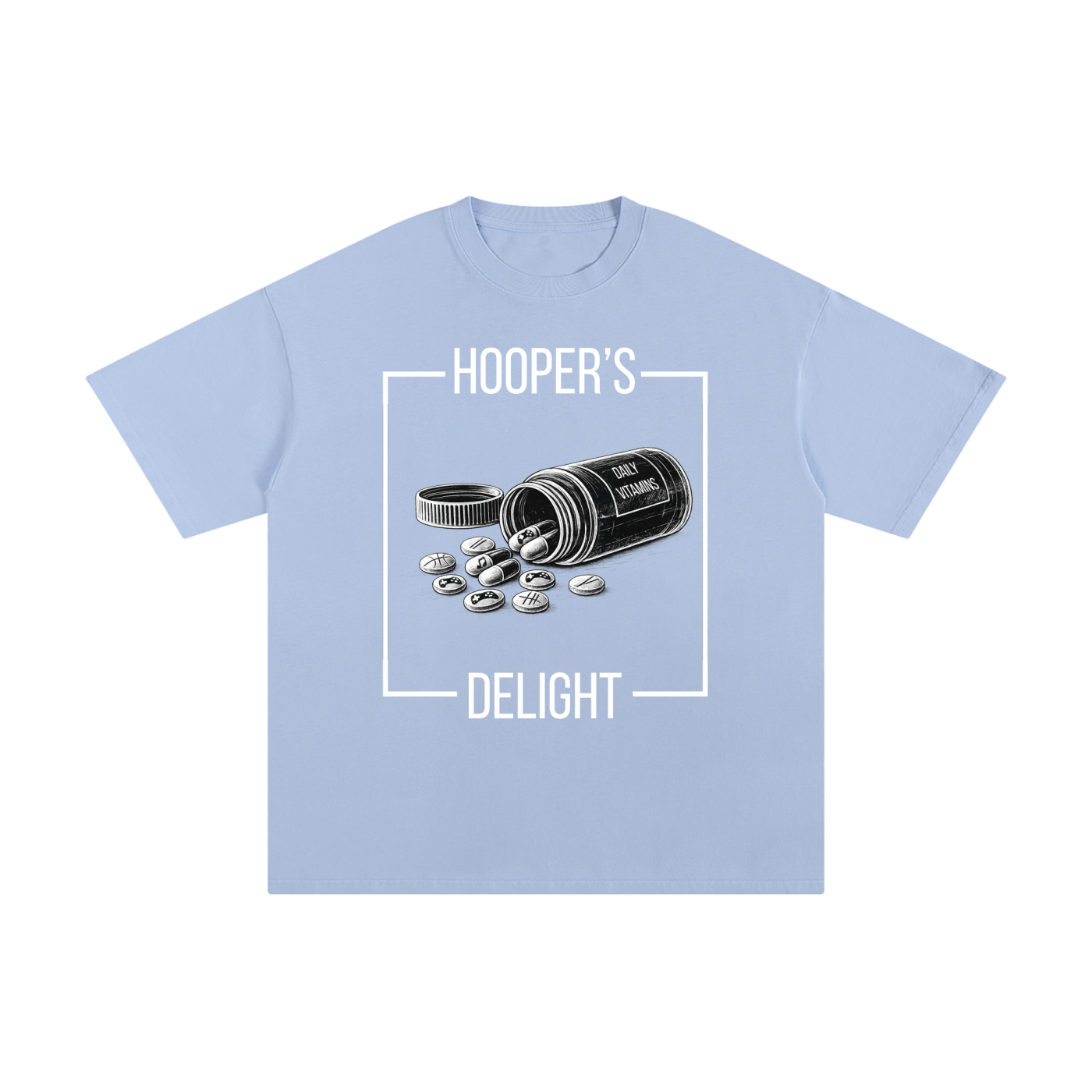 daily vitamins shirt,hooper shirt,basketball t shirt,streetwear graphic tee,minimalist graphic tee,cotton t shirt,hooper’s delight,lifestyle graphic tee,casual streetwear shirt
