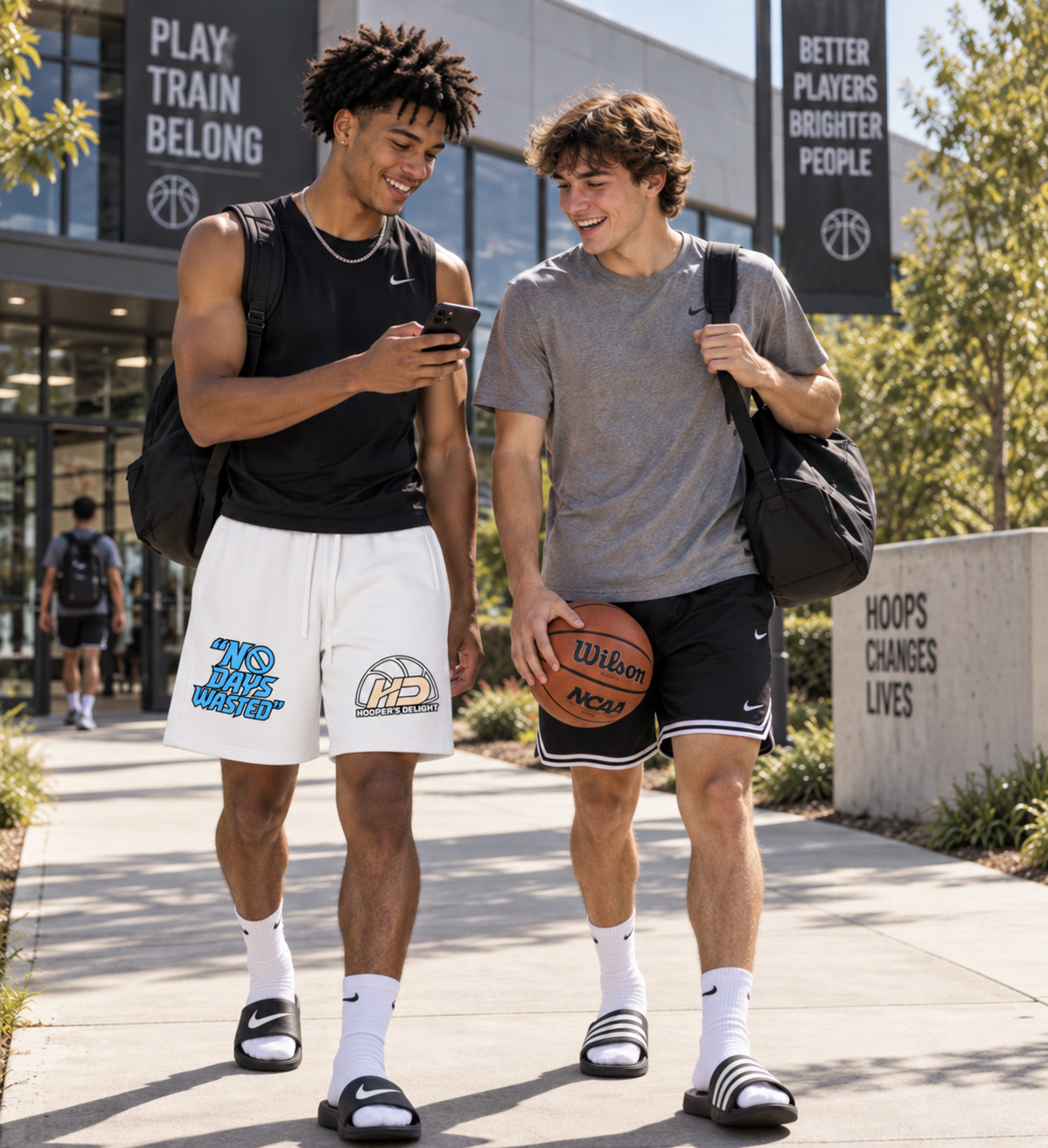 HD Fleece Shorts - White