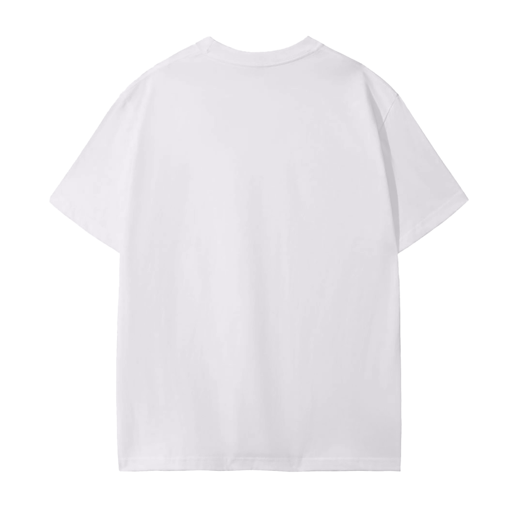 White graphic tee,Lofi anime shirt,Aesthetic white t shirt,Streetwear graphic tee,Minimalist anime shirt,Lo fi clothing brand,Vaporwave aesthetic shirt,Calm vibe shirt,Cozy outfit aesthetic