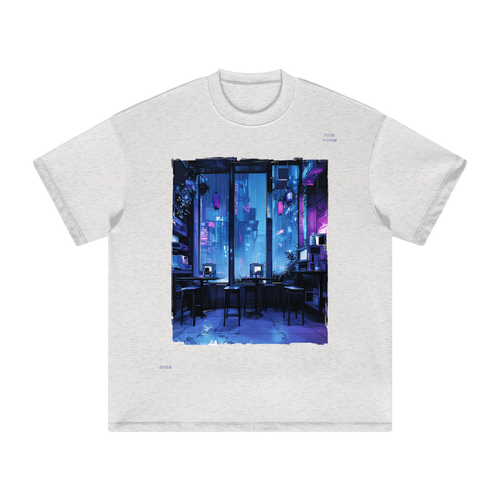 vaporwave tee,streetwear graphic tee,soft static collection,neon night shirt,lofi shirt,cyberpunk aesthetic,cozy aesthetic clothing,chill vibe outfit,anime style shirt,after hours tee